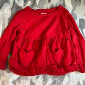 18m red long sleeve